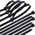 100 Black Cable Zip Ties Heavy Duty Uv Resistant Ul 4 6 8 10 12 15 18 24    36 