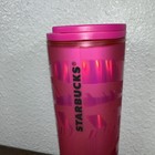 2021 Starbucks Christmas Holiday Hot Pink 16 Oz Cold Hot Cup Tumbler Sip Lid