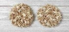 Handmade Crochet Kitchen Reusable Dish Scrubbies Sponge Almond Brown 3 Inch