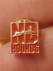Vintage Notre Dame Hounds Hockey Lapel Pin Gold Tone Square 
