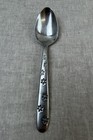 1 Oneida Silver Daisy Frost 6 5  Spoon Stainless Steel 18 10 Flatware Mcm