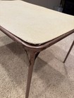 Vintage Mid Century Youth Hampden Folding  Metal Table   4 Chairs Beige mauve
