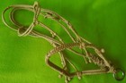 Wonderful Unused Vintage Fine Tight Braided Rawhide Bitless Bridle Double Bosal