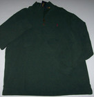 Nwt Polo Ralph Lauren Rich Purple Ribbed Half-zip Sweater Men s L Yellow Pony