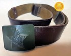 Uniform Belt Buckle Brown Size-2 Original Dated Soviet Ussr Army 45  116 Cm Used