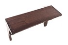 Antique Vintage Wood Carved Mahogany Hand Made Wall Shelf 18  Wide