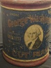 Antique George Washington Cut Plug Tobacco Tin     R j  Reynolds Patriotic  C 1910
