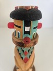 Vntg  94 Dwight Mahooty Zuni Corn Maiden Kachina Doll Cottonwood Carving 6 5  