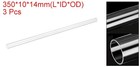 3pcs Clear Rigid Acrylic Pipe 10mm Id X 14mm Od 14  Round Clear Plastic Tube