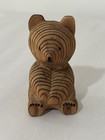 Vtg Japanese Cryptomeria Carved Wooden Bear 2 5    Figurine