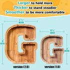 Summidate Wooden Letter Piggy Bank  Bank For Initial-9   Alphabet-g 