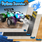 All Terrain Remote Control Car For Boy With Led Lights 2 Batteries 20 Km h