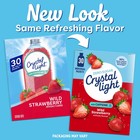 Crystal Light Wild Strawberry Sugar Free Drink Mix Singles With Caffeine  30 Ct