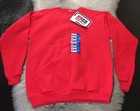 Vintage 1996  Hanes Kidswear Fleece Sweatshirt Red Cotton Size Kids Xl 16 18 New