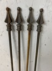 4 Wrought Iron Hose Guard Quad Finial Garden Hose Guide