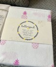 Hello Spud 100  Organic Cotton Fitted Crib Sheet Baby Pink Pineapple Lot Of 2