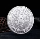 Ethereum Eth - Physical Crypto Challenge Coin - Silver Commemorative Coin