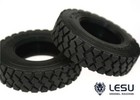 Us Stock Lesu Spare Part Rubber Tires For 1 14 Rc Tractor Truck Car Accessory