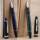 Majohn P136 Piston Fountain Pen Ef f m  stub 1 1 Nib Resin Writing Office Pen