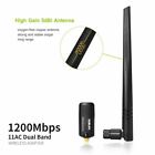 Dual Band 2 4 5ghz 1200mbps Wireless Wifi Network Usb Adapter W antenna 802 11ac