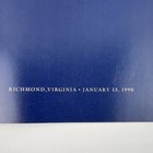 1990 L Douglas Wilder Virginia Governor Original Inaugural Program