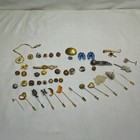 Vintage Big Lot Of Gold Tone   Some Gold Fill  Silver Tone Assorted Pins Afa
