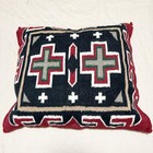 Vintage Navajo Wool Rug Handmade Pillow Covers 22x22 Canvas Back 