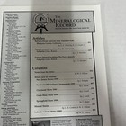 The Mineralogical Record Magazine Vol 30- Number 6- Nov-dec 1999
