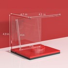 Baseball Case Display Holder  2pcs Acrylic Clear Ball Box With Base card Slot   