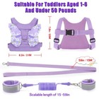 Toddlers Leash   Anti Lost Wrist Link Child Kids Safety Harness Purple 