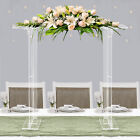 40inch Wedding Long Floral Stand Tall Clear Acrylic Rectangular Flower Racks Usa