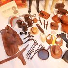 Vtg  Marx Johnny West Figures   Accessories Lot Sam Cobra Geronimo Jane W  Box  