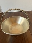 Norway Pewter Twisted Handled Hand Basket Dish Trinket tray Vintage