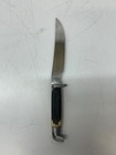 Vtg Queen Steel Cutlery  75 Hunting Skinning Knife W  Leather Sheath