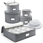 China Storage Containers Quilted 5 Piece Set Chinaware Dinnerware Storage Box
