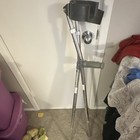 Silver Aluminum Forearm Crutches Adjustable Height Handgrip Adult Pair