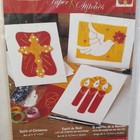 Bucilla Paper Stitches Felt Card Kit Spirit Of Christmas 84900 Set Of 3 New Os 
