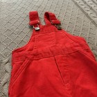  vintage  Buster Brown Red Corduroy Overalls   6 9m