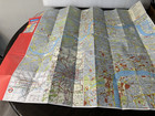 London Map Foldout Baedeker s 30   x 32   unfolded