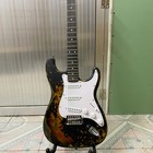 Vintage Black St Electric Guitar Basswood Body Rosewood Fretboard 21frets