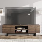 70 Inch Tv Stand With Storage mid Century Modern Wood Entertainment Center