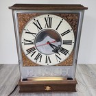 Vintage Busch Beer Wall Clock Lighted Electric Bar Man Cave Sign Everbrite Works
