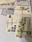 Vintage Pakistan Postal History Air Mail Covers Letters Stamps Large Lot