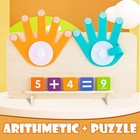 Montessori Learning Numbers Finger Counting Math Toy Top Bright  new 