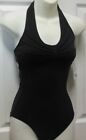 Capezio Halter Leotard Pleated Front Black Adult  10190 Dance Ballet Over 30 