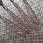 Abco Twa Airlines Dinner Forks 4 Stainless Steel Atomic Jet Basketweave Handle