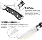 Oaksware Paring Knife  4 Inch Small Kitchen Knife Ultra Sharp German Stainless