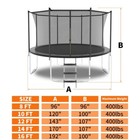 8ft Trampoline For Kids Outdoor Heavy Duty With Jumping Mat Spring Cover Padding
