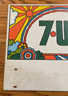 Vintage 7up Sign Peter Max Bottle Rack Advertising Sign Old And Original