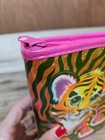 Rare Vintage Lisa Frank Tiger Cub Mini Zip Binder W  Mirror 